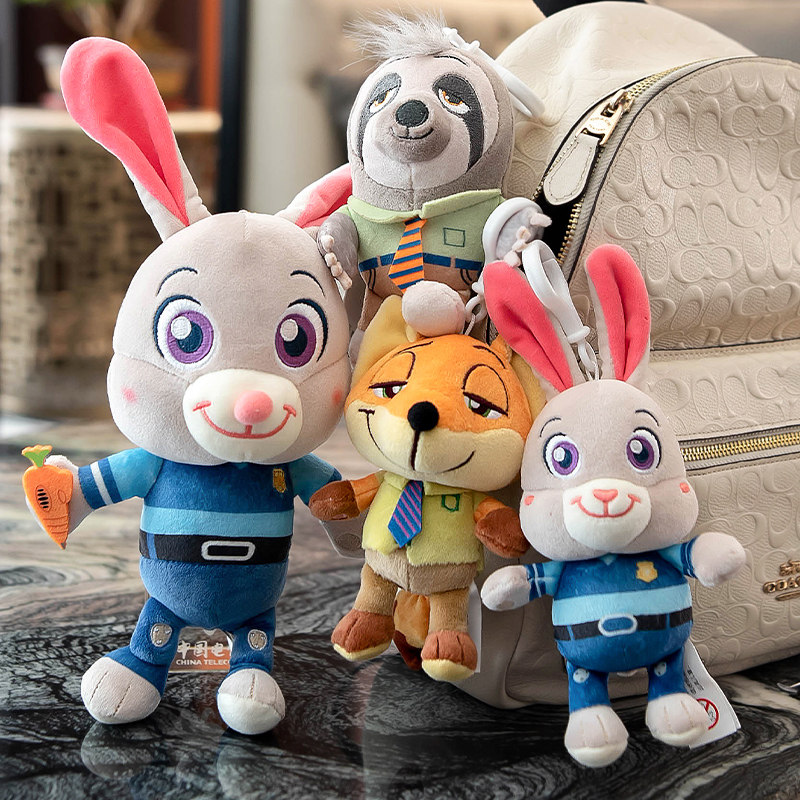 正版疯狂动物城兔子朱迪钥匙扣挂件迷你小号尼克玩偶包包挂饰可爱,淘宝优惠券,粉丝福利购,淘宝优惠卷
