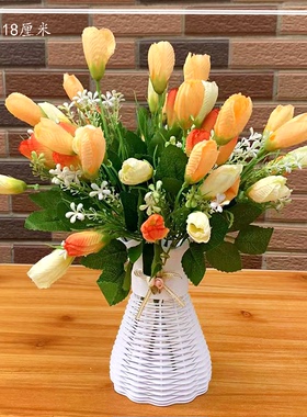 郁金香玫瑰假花装饰品房间摆设