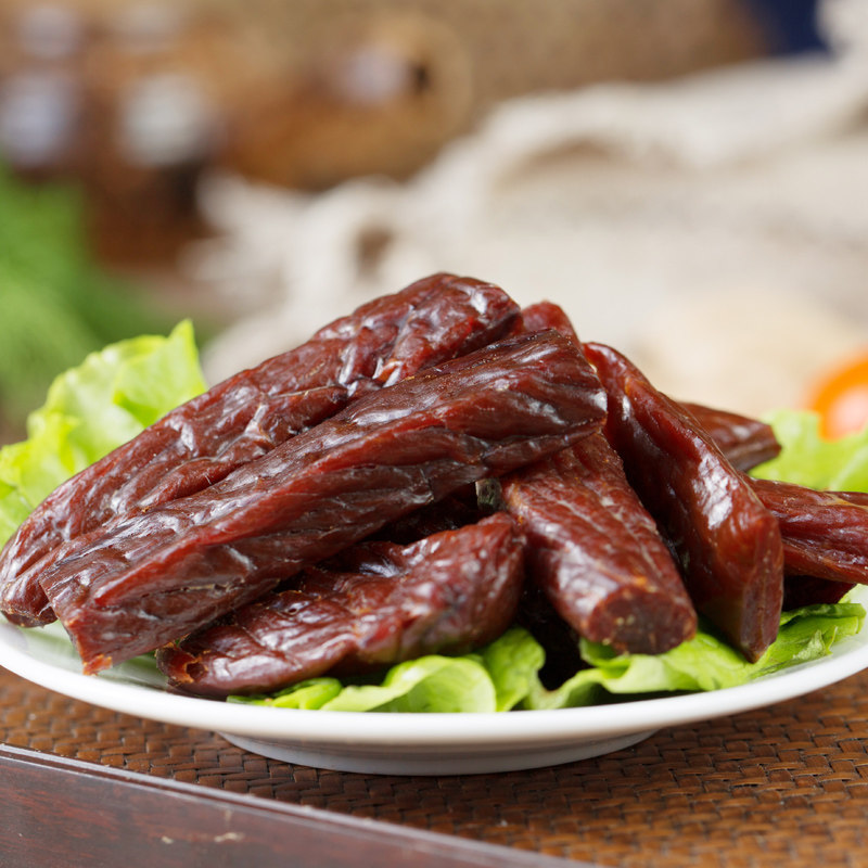 月盛斋手撕300g独立包装风干牛肉干 月盛斋牛肉类