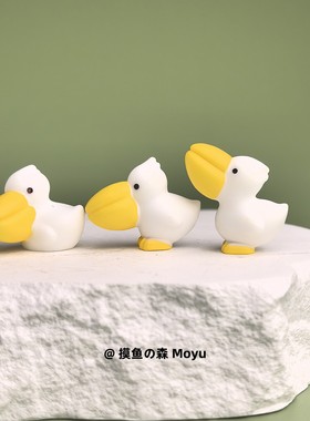 大嘴鸟鹈鹕工位桌面小摆件
