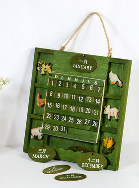 生日礼物墙上挂历无木质万年历