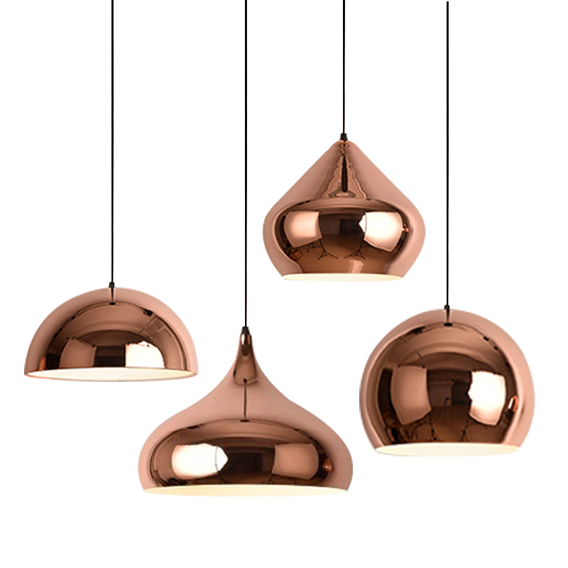 北欧餐厅吊灯现代简约创意个性玫瑰金轻奢灯具咖啡厅奶茶店吧台灯-图3