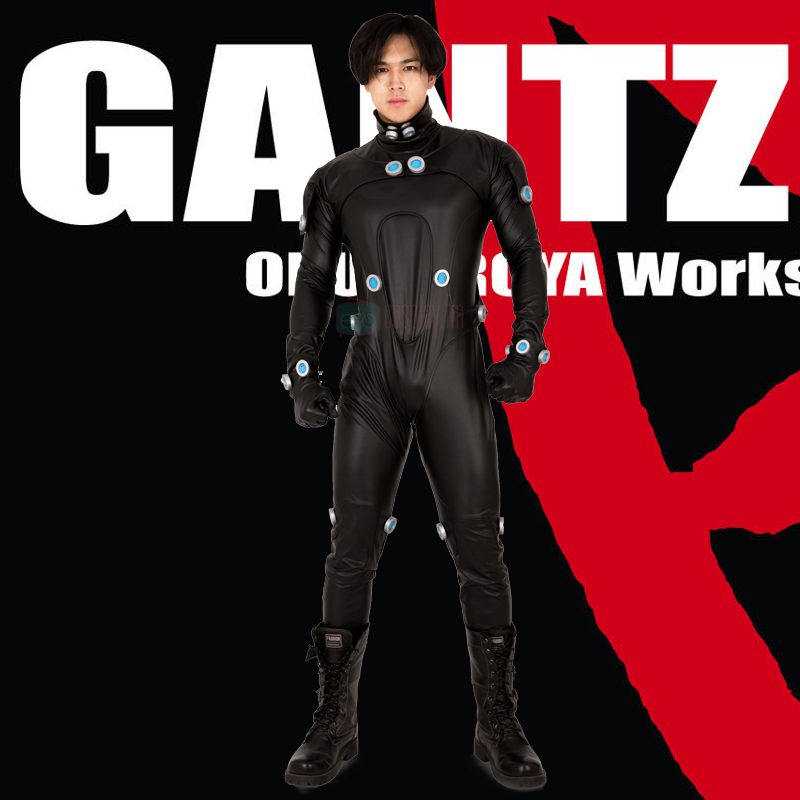 Cosplayfm GANTZ 杀戮都市男战斗服 玄野计/加藤胜男式连身紧身衣 - 图3