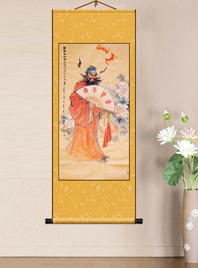 苏牛装饰画钟馗画像玄关画