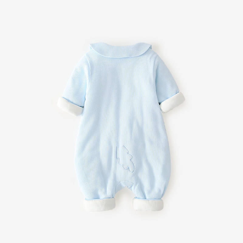 之心宝贝旗舰店婴儿连体衣宝宝薄棉爬服新生儿春秋哈衣初生幼儿外出服保暖衣服1