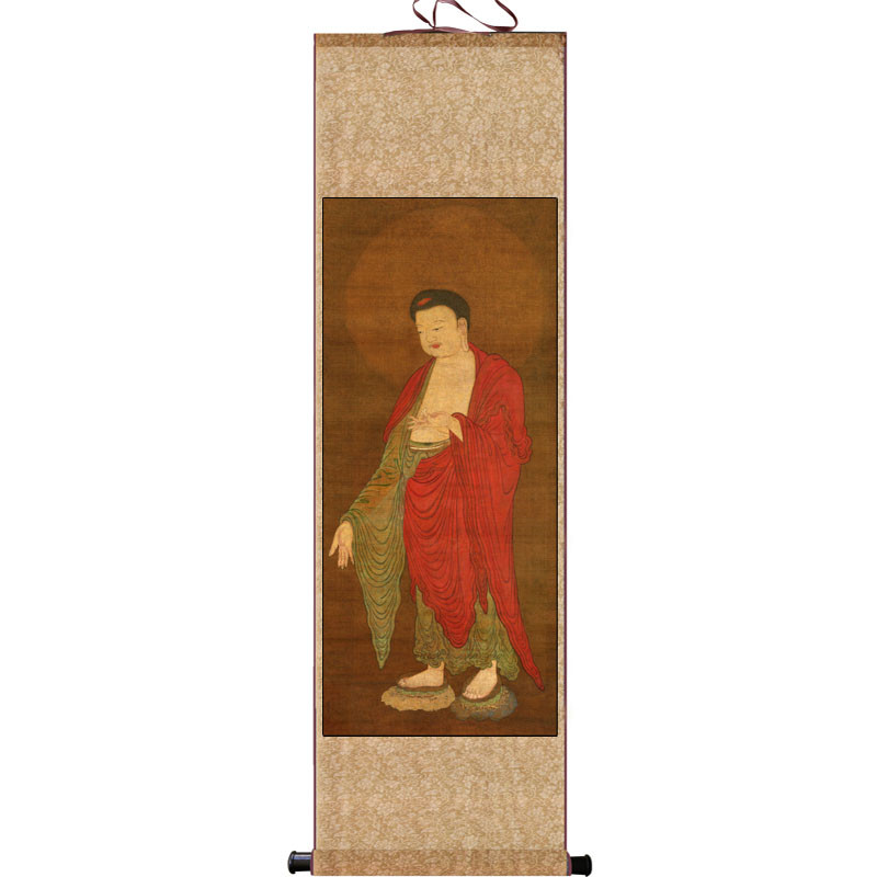 宋代名家字画仿古卷轴画酒店送礼丝绸卷轴挂画书房装饰定制中式画 - 图3