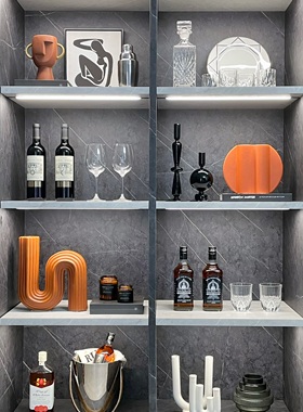 简约现代酒柜家居软装饰品摆件