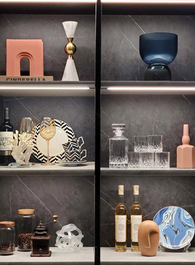 简约现代酒柜家居软装摆件饰品