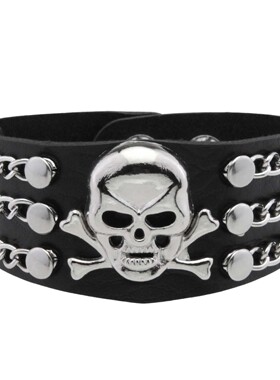 暗黑朋克铆钉皮质手链情侣