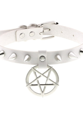 欧美非主流朋克夸张尖钉铆钉项链