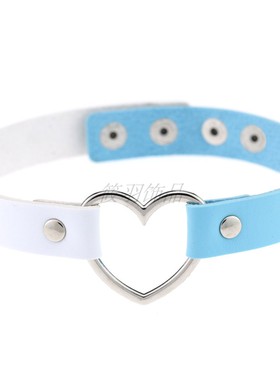 韩版性感项圈脖子饰品甜心PU皮女