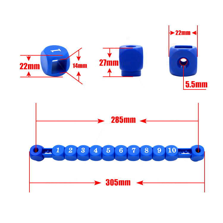 足球桌数字计分器方块记分牌桌上足球机配件积分器计分1-10分-图0