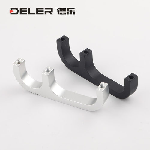 铝制拉手B4-1U/2U/3U/4U小拉手设备机箱把手U型加厚柜门实心提手 - 图0