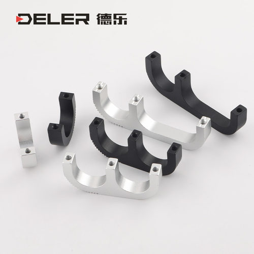 铝制拉手B4-1U/2U/3U/4U小拉手设备机箱把手U型加厚柜门实心提手 - 图1