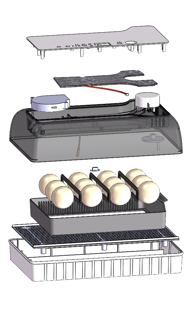 12枚鸡蛋孵化器自动翻蛋多功能蛋盘鸭鹅鹌鹑鸽子孵化机设备家用型-图2