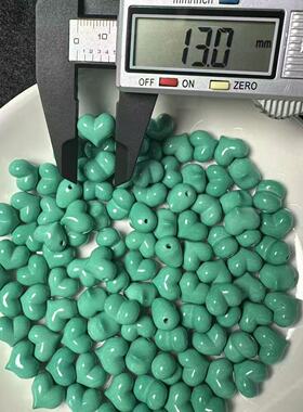 菱镁矿饱满爱心屁桃文玩手串隔珠
