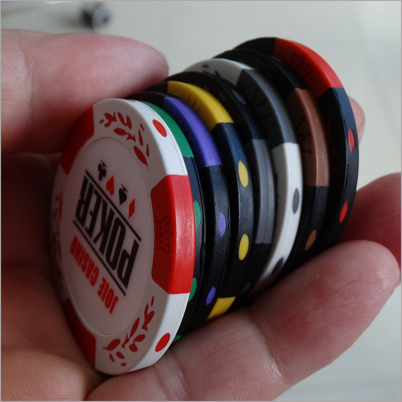 POKER 无面值筹码 麦穗粘土筹码无金额 重14克含铁片德州扑克棋牌 - 图3