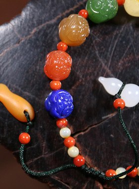 新疆和田玉籽料蜜蜡手链