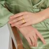 Chow Sang Sang official authentic direct cultural blessing six-word mantra gold solid gold ring gift 90476R priced