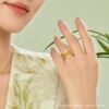 Chow Sang Sang official genuine Gesang flower ring jewelry ornaments Huayun pure gold gold ring 86297R pricing