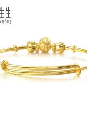 周生生珠宝首饰黄金手镯儿童