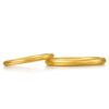 Chow Sang Sang ancient gold official authentic cultural blessing ring gold pure gold small tail ring 93711R