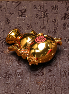 批发墙壁免打孔香炉金色葫芦香炉