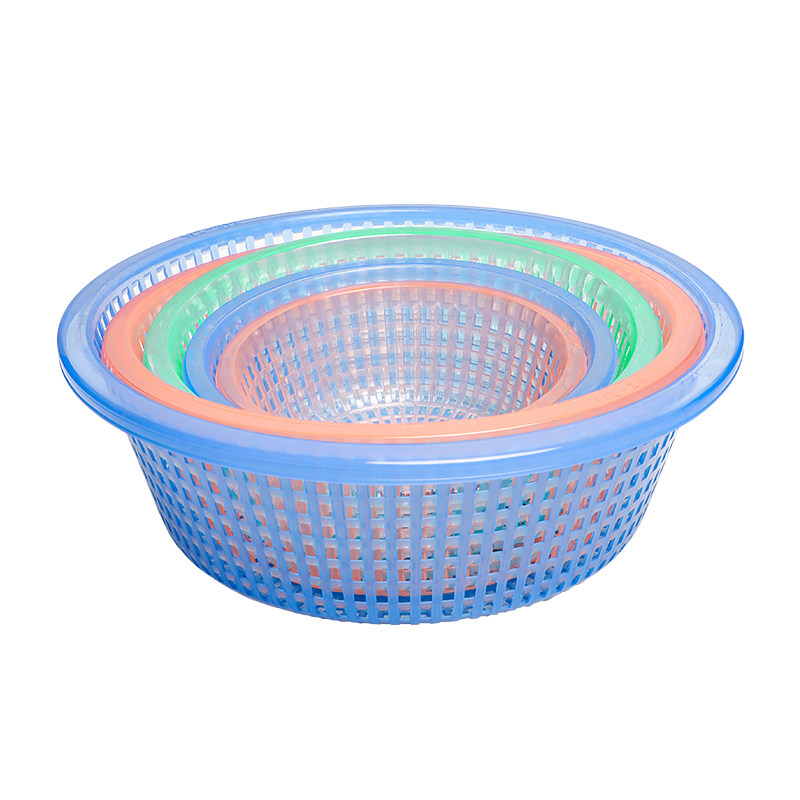 圆形菜箩厨房塑料箩洗蔬菜沥水篮水槽装菜篮商用麻辣烫食材漏水篮,淘宝优惠券,粉丝福利购,淘宝优惠卷