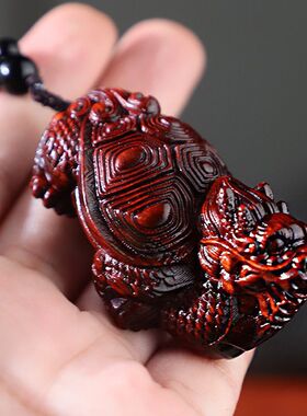 十二生肖狗小叶紫檀手把件木雕貔貅财神吊坠挂件工艺品文玩礼物