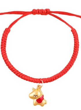 2026过年马年红绳红色手链不掉色男女好运本命年手绳编织绳送朋友