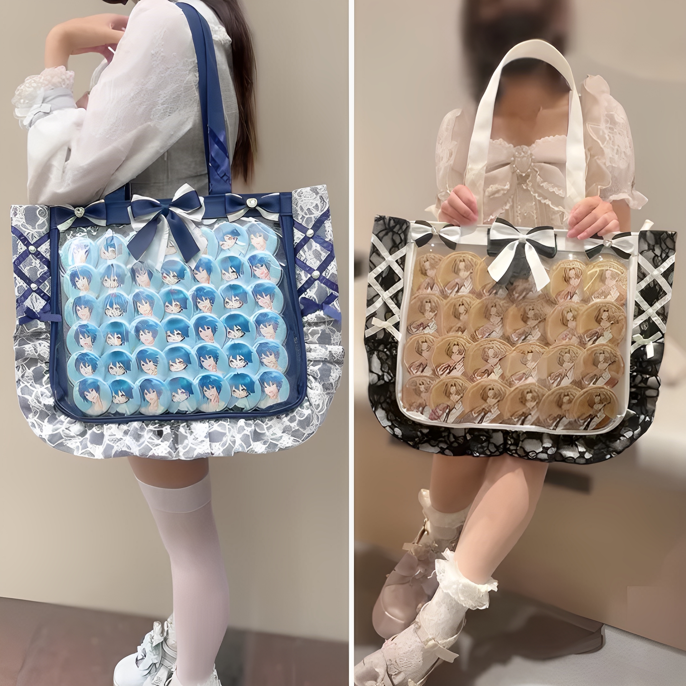 zakkamart 痛包 新款 A4褶边设计痛包主轴花边手提包 - 图0