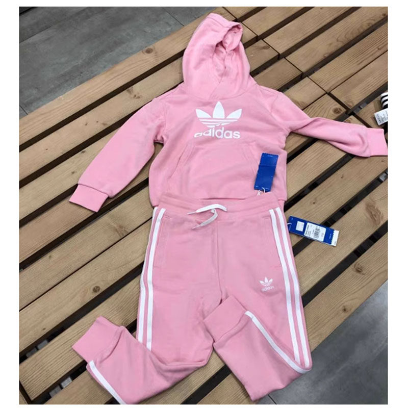 【80码瑕疵专区】Adidas阿迪达斯小童简约断码百搭休闲童装套装