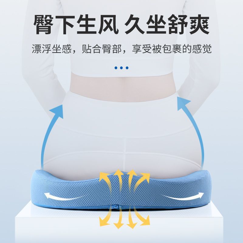 办公室汽车座椅两用蜂窝凝胶坐垫夏季久坐透气凉垫冰垫 - 图1