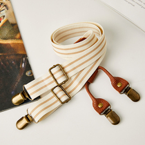 Anti-slip child adjustable brace elastic four-clip size Tong Baby decorative hanging trousers with male and female childrens clothing harness