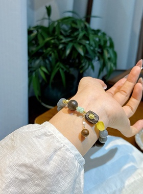 和田玉奇楠沉香手串女款高端白奇楠天然保真安神助眠佛珠手链礼物