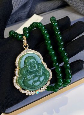 气质时尚百搭镶嵌精美佛公吊坠项链ZD0327
