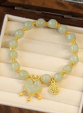 新中式平安如意锁手链轻奢福牌手链ZD0832