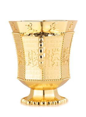 正品李居明大胜杯摆件