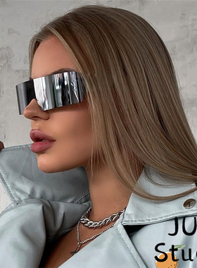 银色镜面墨镜美式时尚