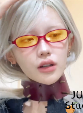 防紫外线小方漫画日系男女太阳镜