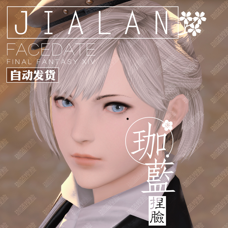 【珈蓝】最终幻想14 ff14捏脸数据脸型人族人类人女平原女丁宁-图2