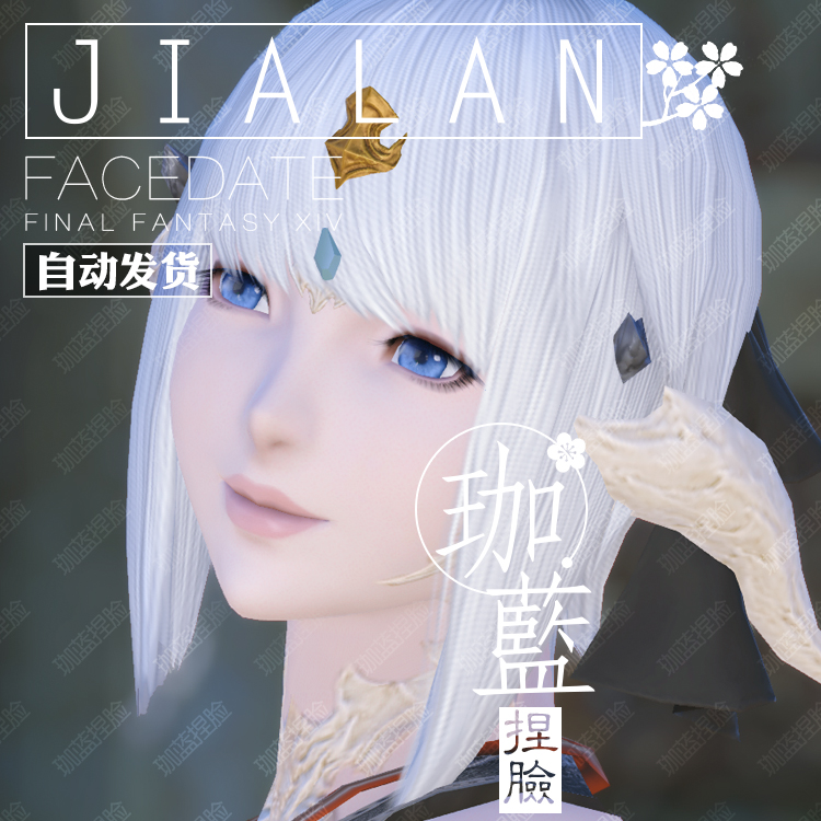 【珈蓝】最终幻想14 ff14捏脸数据脸型敖龙族龙女龙娘晨曦星辰-图2