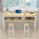 Modern minimalist milk tea shop Nordic cashier high table and chairs