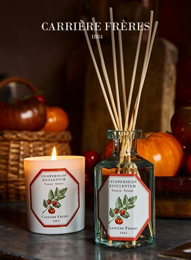 carriere freres法国植物学家cf香薰蜡烛卧室番茄氛围蜡烛伴手礼