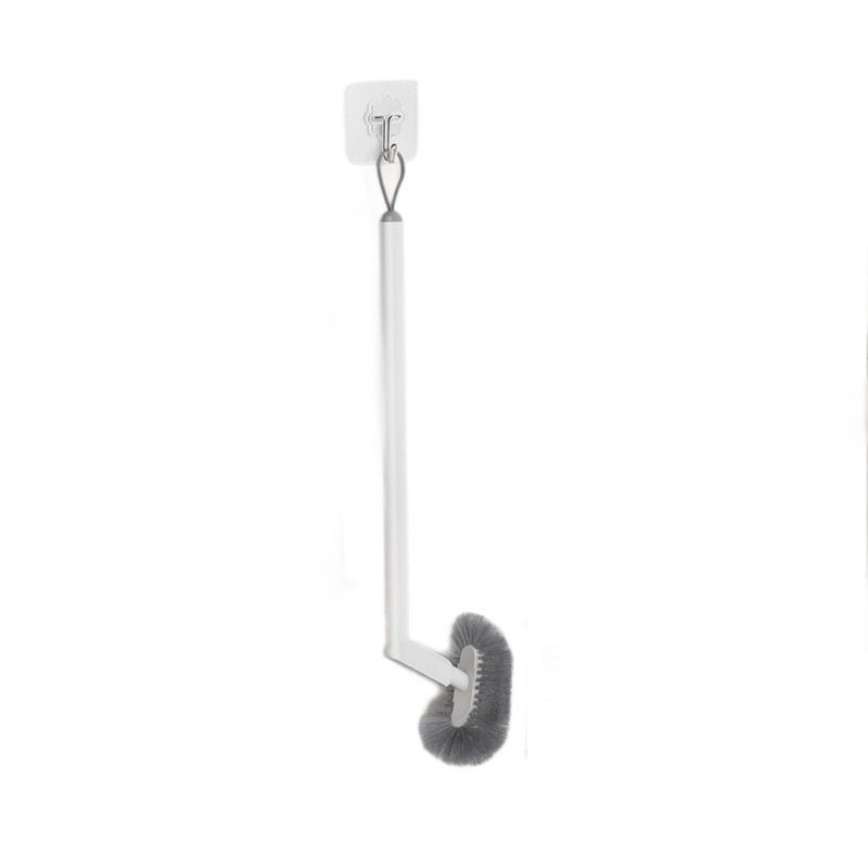 Toilet brush with no dead ends, household wall-mounted toilet and bathroom artifact, light luxury and high-end sense, long-handled toilet brush