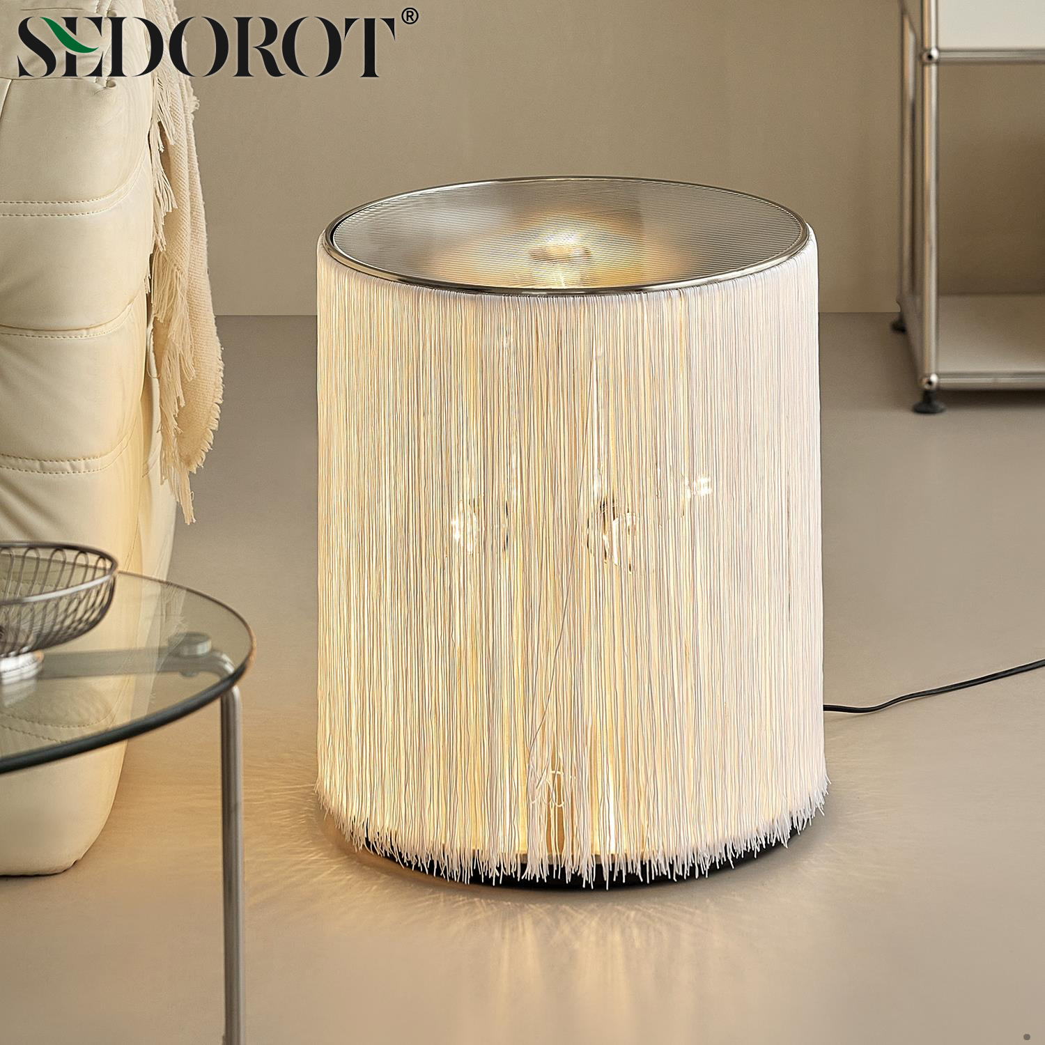SEDOROT/流苏灯复古落地灯ins风卧室创意装饰氛围灯设计师茶几灯 - 图1