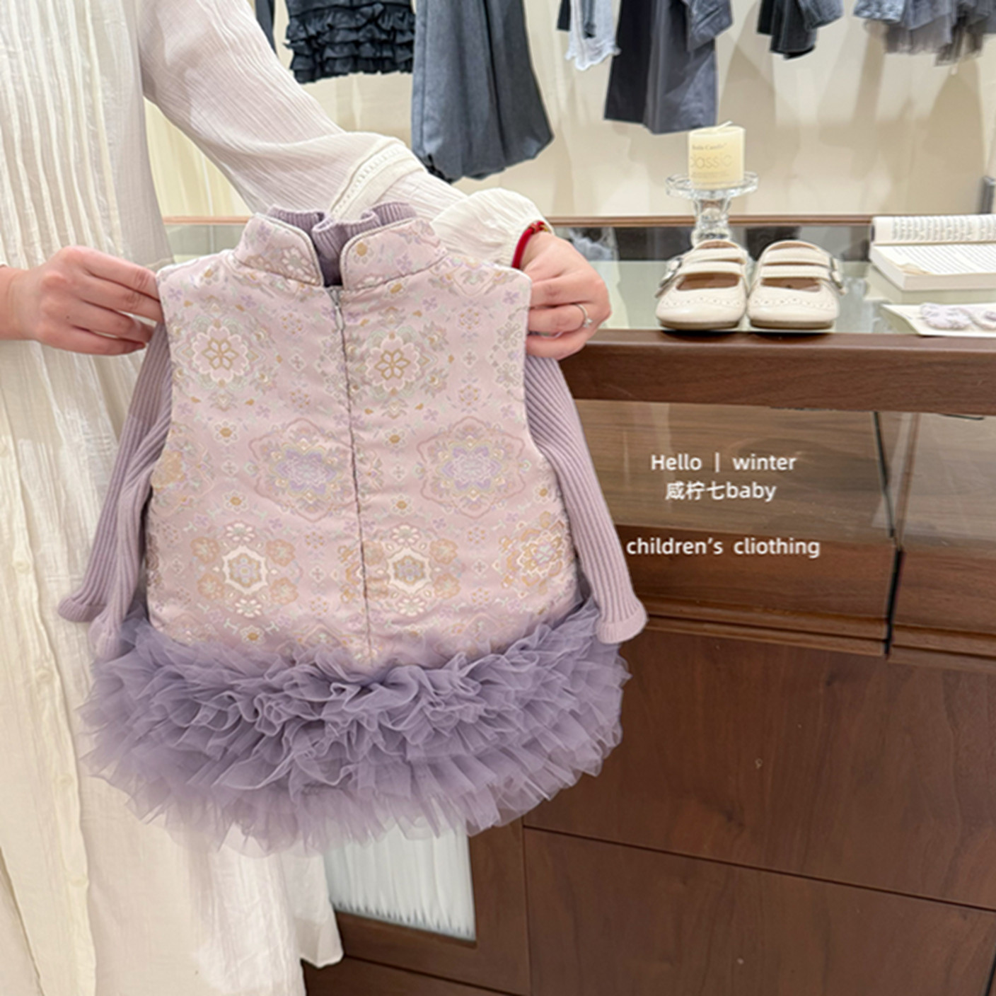 【咸柠七】紫雾棠！女童旗袍公主裙2025新款周岁礼服小童汉服裙国,淘宝优惠券,粉丝福利购,淘宝优惠卷