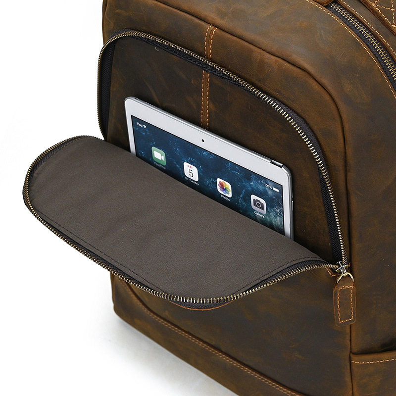 2025新款大容量牛皮电脑包商务高级感真皮背包男士旅行双肩包男款,淘宝优惠券,粉丝福利购,淘宝优惠卷