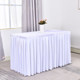 Table cover hotel conference gold velvet table skirt exhibition event