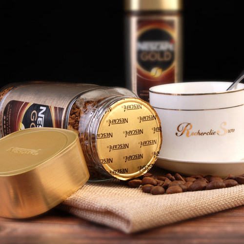 俄罗斯进口雀巢金牌黑咖啡冻干无添加蔗糖颗粒冲泡浓香味95克瓶装 - 图0